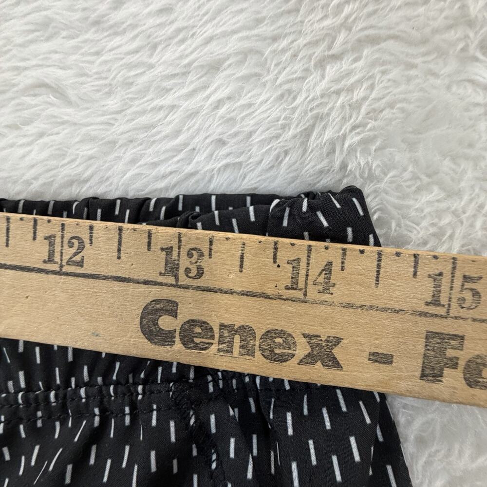 Albion Jogger Pants S Black White Print Zip Ankle Pockets Athleisure Activewear - Picture 7 of 10